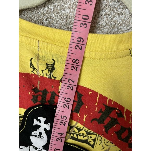 Urban Label Yellow Graphic T Shirt Fear & Respect Mens 2XL - Picture 6 of 6